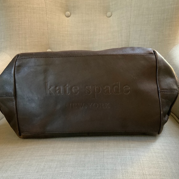 KATE SPADE Structured Brown Leather Handbag - Picture 4 of 15